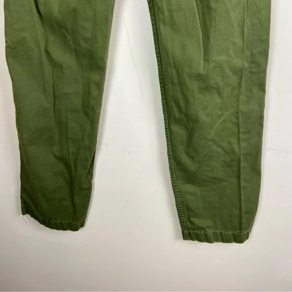 J Crew Olive Green Chinos Pants Preppy Academia Business Casual Office Size 0‎